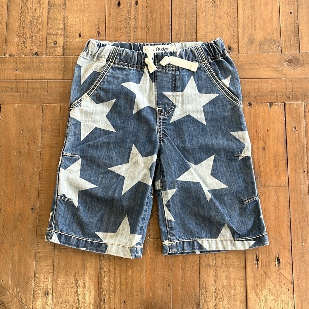 Mini Boden denim star shorts